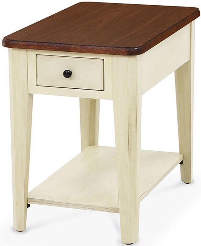 Peters-Revington™ Casual Choices™ Walnut Chairside Table with Pistachio Base-1