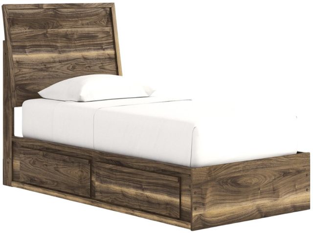 Signature Design by Ashley® Zadilyn Brown Twin Panel Storage Bed-0