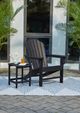 Signature Design by Ashley® Sundown Treasure Black Outdoor Plastic Adirondack Chair-4