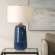 Uttermost® Brae Blue Glaze Table Lamp-1