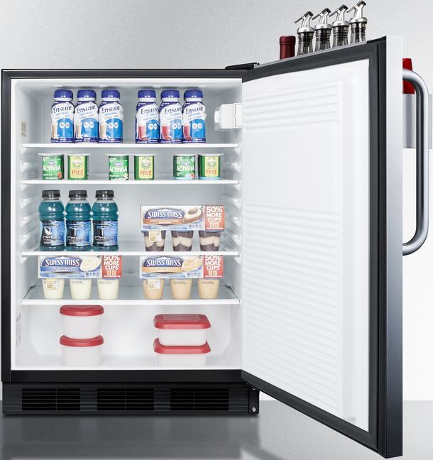 Summit® 5.5 Cu. Ft. Stainless Steel Under the Counter Refrigerator-4
