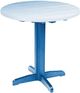 C R Plastic Generation Line Blue Pub Pedestal Base Table-0
