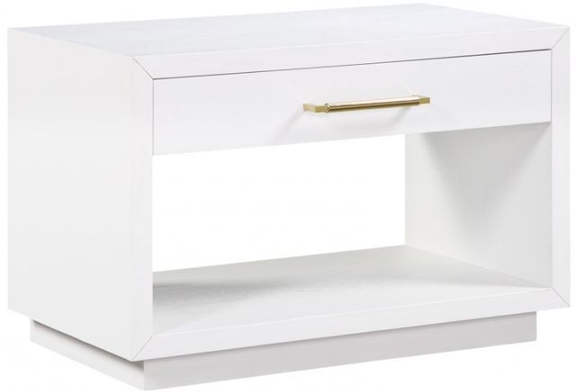 Meridian Furniture Avery White Nightstand-0