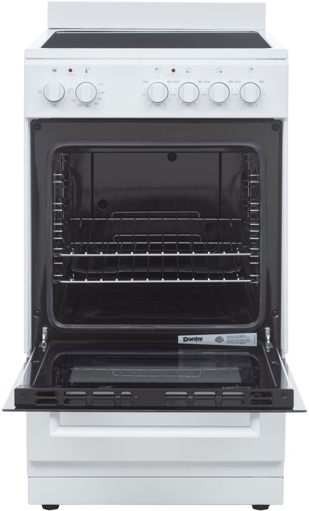 Danby 20" White Glass Top Freestanding Electric Range-1