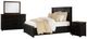 Jofran Inc. Madison County 4-Piece Vintage Black Queen Panel Bedroom Set-0