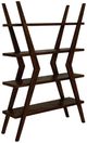 International Furniture Direct Moka Brown Etagere Bookcase-0