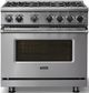 Viking® 7 Series 36" Stainless Steel Pro Style Liquid Propane Gas Range-2