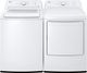 LG White Top Load Washer & Electric Dryer Laundry Pair-0