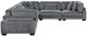 Homelegance® Traverse 5-Piece Gray Modular Sectional-2