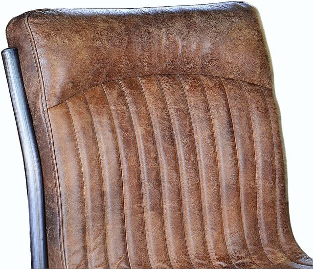 Moe's Home Collection Ansel 2-Piece Brown Leather Dining Chair Set-3