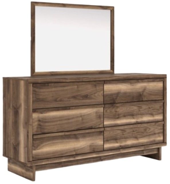 Signature Design by Ashley® Zadilyn 6-Drawer Brown Dresser and Mirror-0