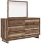 Signature Design by Ashley® Zadilyn 6-Drawer Brown Dresser and Mirror-0