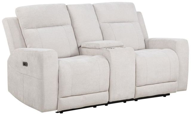 Coaster® Kennett Ivory Power Reclining Loveseat-0