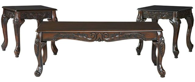 Hughes Furniture® 3177 3-Piece Dark Brown Occasional Tables Set-0