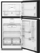 Réfrigérateur à congélateur supérieur de 30 po Whirlpool® de 19.3 pi³ - Noir-1