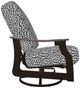 Telescope Casual St. Catherine Agra Classic/Kona Aluminum/Fabric Outdoor MGP Cushion Swivel Rocker with Boardwalk Rustic Arms-2