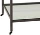 Bassett Mirror Whitman Ivory Rectangular Cocktail Table with Bronze Base-3
