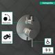 Hansgrohe Ecostat Chrome Thermostatic Trim S with Volume Control and Diverter-2