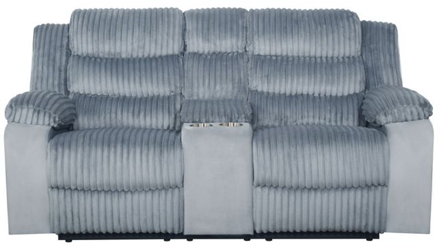 New Classic® Home Furnishings Willow Gray Manual Reclining Loveseat-2