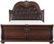 Homelegance® Cavalier Brown/Dark Cherry California King Sleigh Bed-2