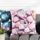 Stylecraft Norman Wyatt Home Blue/White Designer Throw Pillow-4
