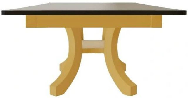 Mavin Customizable 38" x 72" Concave Extendable Dining Table with 12" Leaf-2