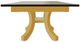 Mavin Customizable 38" x 72" Concave Extendable Dining Table with 12" Leaf-2