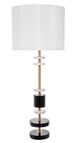 A & B Home Black/White 13" Table Lamp-0