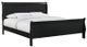 Elements International Louis Philippe Black King Panel Bed-0
