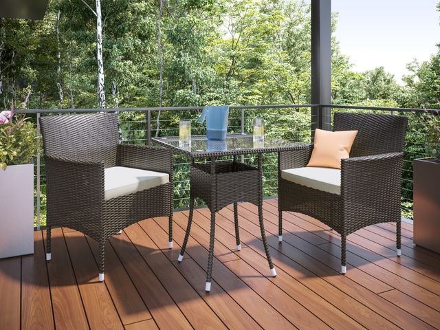 homestyles® Longboat Key Brown Bistro Table and Chair Set-1