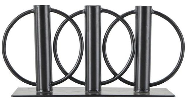 Deco Marche Black Circular Ring Candelabra-1
