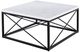 Steve Silver Co. Skyler 3-Piece White Occasional Table with Black Base Set-4
