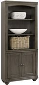 aspenhome® Oxford Peppercorn Door Bookcase-4