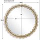 Uttermost® Nolina Amber/Antique Gold Round Mirror-2