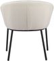 Zuo® Modern Essen Black/Ivory Dining Arm Chair-4