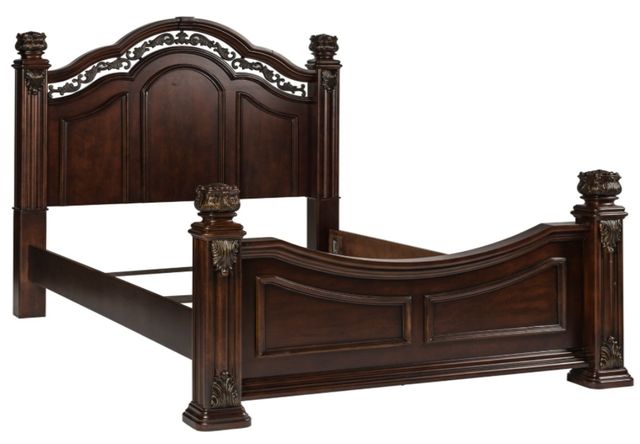 Liberty Furniture Messina Estates Cognac California King Poster Bed-0