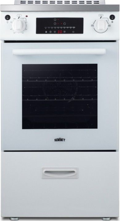 Summit® 24” White Slide-In Induction Range-2