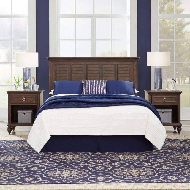 homestyles® Southport 3-Piece Distressed Oak Queen Headboard Set-0