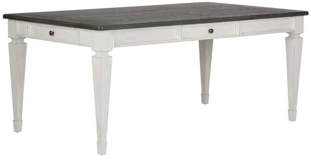 Liberty Furniture Allyson Park Charcoal Dining Table with Wirebrushed White Base-0