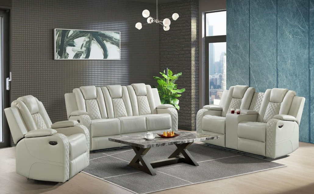 Elements International Carlo Reclining Sofa - Thumbnail 4