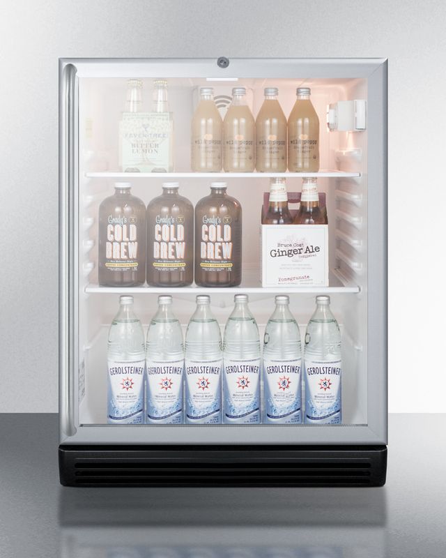Summit® Commercial Series 24" 5.5 Cu. Ft. Stainless Steel Beverage Center-1