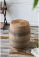 A & B Home Natural Rattan Drum Accent Table-4