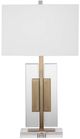 Bassett Mirror Cynthia Brass/Crystal Table Lamp-0