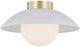 Forty West Troy White Flushmount-2