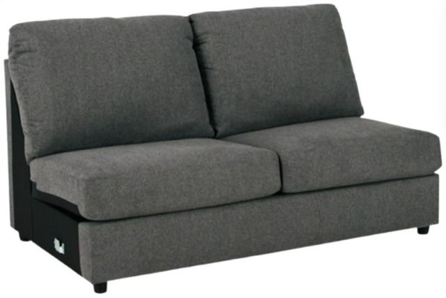 Signature Design by Ashley® Edenfield 3-Piece Charcoal Right-Arm Facing Sectional and Chaise-3