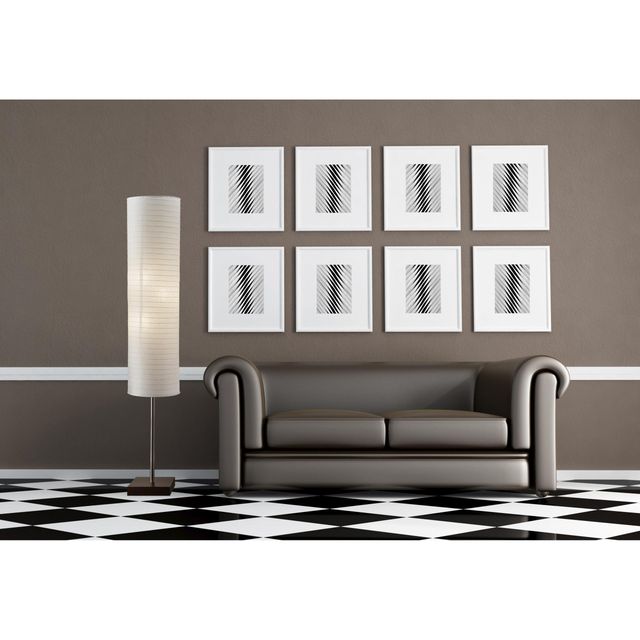 Adesso® Gyoza Walnut Rubber Wood/Brushed Steel Floorchiere-1