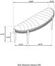 Coaster® Evangeline Ivory/Silver Oak Bench-3