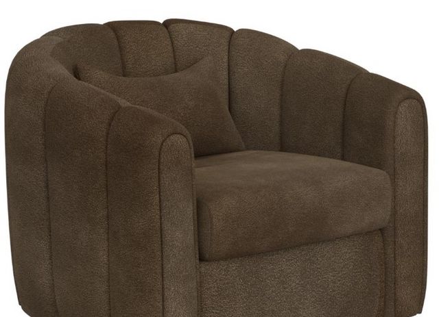 International Furniture Direct Viera Brown Swivel Glider-2