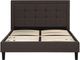 Primo™ International Idalia Dark Grey Full Upholstered Platform Bed with Tufted Headboard-1
