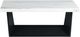 Elements International Beckley Dark Espresso Coffee Table with White Marble Top-1